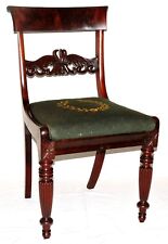 Occasional CHAIR, Neoclassical Regency, Reeded, Acanthus, Mahogany,34" ,c1820, used for sale  Shipping to South Africa