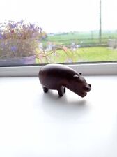 Wooden figurine hippopotamus for sale  Ireland