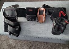 LEATHER CARPENTER TOOL BELT WITH Misc ACCESSORIES MCGUIRE NICHOLAS Husky for sale  Shipping to South Africa