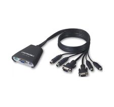 Switch Belkin F1DK102p 2 Portas KVM VGA PS/2 com Cabo Preto Integrado comprar usado  Enviando para Brazil