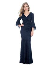 Vestido de noite Decode 1.8 azul marinho glitter renda sereia tamanho 10 novo comprar usado  Enviando para Brazil