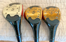 Spalding Power Flite 1-3-5 Wood Set Laminate Refinished Retro Golf for sale  Shipping to South Africa