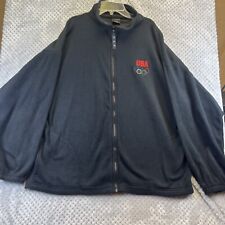 USA Olympics Mens Hoodie Size XL Soft Black Long Sleeve Full Zip for sale  Shipping to South Africa
