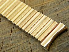 Banda de reloj fixo-flex vintage laminada placa dorada 18 mm nuevo de lote antiguo sin usar segunda mano  Embacar hacia Argentina