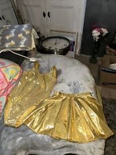 Gold dance outfit for sale  BLACKPOOL