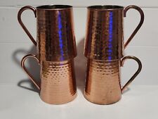 Set of 4 16oz Threshold Copper-Tone Stainless Steel Beer Moscow Mule Metal Mugs comprar usado  Enviando para Brazil