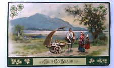 Cartão postal do dia de São Patrício John Winsch Lough Leane Killarney carrinho de madeira 1913 comprar usado  Enviando para Brazil