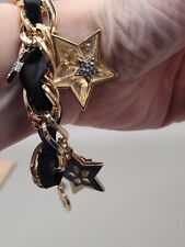 Autêntica pulseira de berloque Betsey Johnson estrelas punk celestiais fita de cristal (B), usado comprar usado  Enviando para Brazil