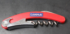 CAMPARI Corkscrew Wine & Bottle Opener Tool Nice condition, used for sale  Shipping to South Africa