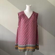Violet + Claire V-neck Sleeveless Blouse Size 2X Pink for sale  Shipping to South Africa