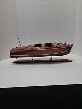 Vintage Wooden Model Boat 18" X 7" for sale  Shipping to South Africa