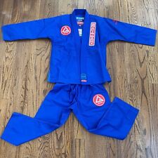Quimono Gracie Barra Jiu Jitsu Youth Blue Gi Set tamanho Y5 Equipe MMA academia comprar usado  Enviando para Brazil