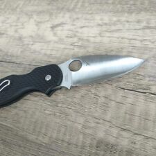 Spyderco fold Knife C123BK Black FRN Handle WhiteBlade CPMS-30V for sale  Shipping to South Africa