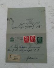 Storia postale biglietto usato  Suzzara