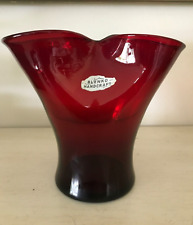 Vintage blenko ruby for sale  Shipping to Ireland
