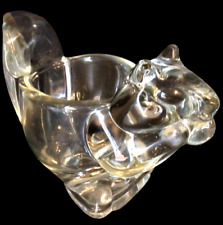Glass squirrel candleholder for sale  Normal