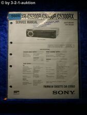 Sony manuale di assistenza XR C5200R /C5300R /C5300RX stereo per auto (#5606) usato  Spedire a Italy