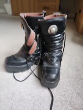 silver platform boots for sale  WREXHAM