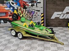 Used, JOHNNY LIGHTNING BASSIN USA Tom Mann Jr  BASS BOAT DIECAST Trailer Loose Fishing for sale  Shipping to South Africa