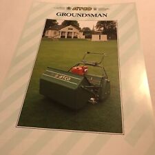 ATCO Groundsman Cylinder Mower Original 1980s Sales Brochure for sale  UK