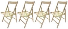 Usato, 4 sedie pieghevoli birreria sedia in legno di faggio richiudibile colore natural usato  Sulmona