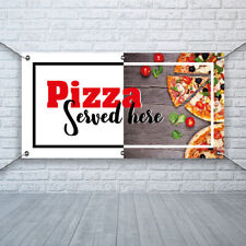 PVC Banner Pizza Served Here Promotional Print Outdoor Waterproof High Quality for sale  Shipping to South Africa