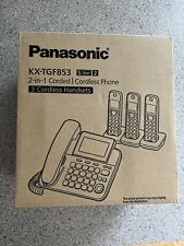 Panasonic Home Phone System  1 Base and 3 Cordless Handsets Open box Unused for sale  Shipping to South Africa