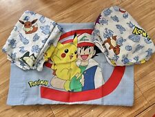 Conjunto de lençóis vintage Pokemon cama de solteiro 3 peças fronha plana Pikachu 1998 excelente estado usado comprar usado  Enviando para Brazil