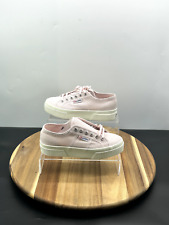 Superga 2740 Platform Women Trainer UK Size 4 Pink Canvas Low Top Lace Up Shoes, used for sale  Shipping to South Africa