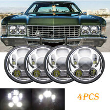 4 peças 5-3/4 5,75" 85W LED Hi/Lo DRL faróis para Chevy Impala Bel Air El Camino, usado comprar usado  Enviando para Brazil