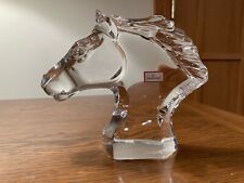 Baccarat Crystal Horse Head/ Bust Sculpture , used for sale  Shipping to Canada