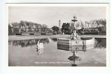 Used, Italian Garden Stanley Park Blackpool Lancashire Real Photograph Old Postcard for sale  Shipping to South Africa