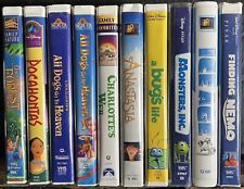 Lote (10) de filmes animados infantis VHS ~ Ótima coleção! Fitas videocassete retrô comprar usado  Enviando para Brazil