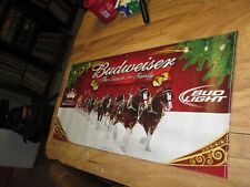 "Budweiser Beer Cartel publicitario de Navidad 2009, ""La temporada para la familia" segunda mano  Embacar hacia Argentina