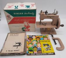 Vintage Singer Modelo 20 Sewhandy Brinquedo Infantil Máquina de Costura Bege Com Caixa, usado comprar usado  Enviando para Brazil