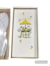  Guardanapos de papel efêmera vintage anos 60 toalheiras amarelo primavera floral conjunto de Páscoa 7 comprar usado  Enviando para Brazil