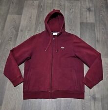 Used, Lacoste Hooded Jacket - Mens XL ( 6 ) - Burgundy - Great Condition  for sale  Shipping to South Africa