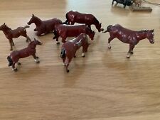 Vintage lead toy farmyard horses x 7 for sale  Shipping to South Africa