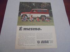 Usado, 1966 anúncio impresso original RURAL Willys Overland 66 comprar usado  Enviando para Brazil