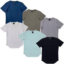 Cuts Clothing Men's Elongated Crew Neck Signature Fit 4-Way Stretch Tee T-Shirt for sale  Shipping to South Africa