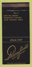Matchbook cover psravaglicci for sale  Shipping to Ireland