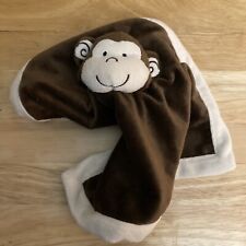 Tiddliwinks Baby Blanket Monkey Lovey Brown Beige Plush Security Toy 13" x 13" , used for sale  Shipping to South Africa
