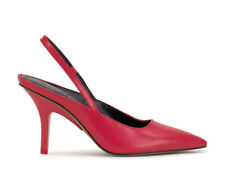 Vince Camuto Leather Slingback Pumps Heels Passion Red 11 Used for sale  Shipping to South Africa