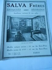 Salva Antiquité Décoration Publicité ADVERT 1929 Original comprar usado  Enviando para Brazil