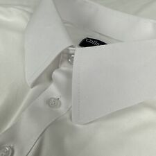 Collars and Co Polo Camisa Para Hombre Extra Grande Blanca Mangas Cortas Cuello de Vestido Golf segunda mano  Embacar hacia Argentina