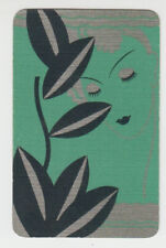 Playing Swap Cards GENUINE 1 single DECO LADY HEAD WITH LEAVES for sale  Shipping to South Africa