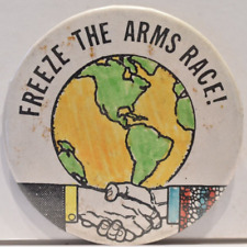 Prendedor 1982 Freeze The Arms Race March armas nucleares desarme protesta contra la guerra, usado segunda mano  Embacar hacia Argentina