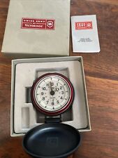 Victorinox Swiss Army Wenger relógio de bolso despertador de viagem tempo duplo preto comprar usado  Enviando para Brazil
