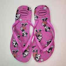 Usado, Sandália Havaianas Minnie Mouse Disney Tanga Chinelos Rosa Animação Pose Tamanho 6 comprar usado  Enviando para Brazil