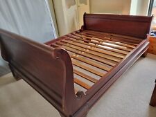 Wooden sleigh bed for sale  BRISTOL